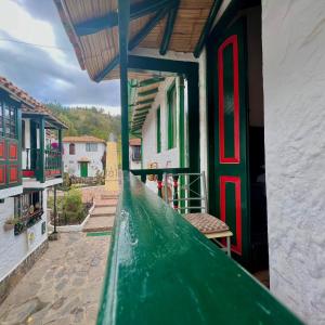 - une vue depuis le balcon d'une maison dans l'établissement Hotel Boutique Samay, à Duitama