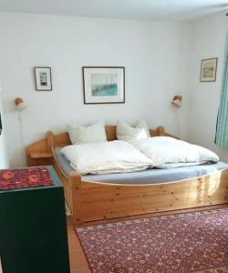 Postel nebo postele na pokoji v ubytování Ferienwohnung Westerheide