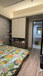 Voodi või voodid majutusasutuse Panda Homestay toas