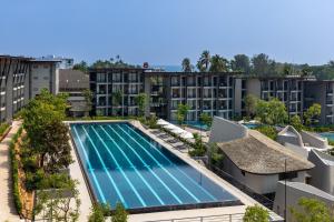 an overhead view of a swimming pool at a hotel at VARANA Hotel Krabi in Klong Muang Beach
