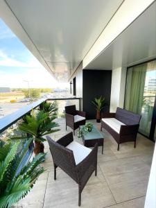 Balkón nebo terasa v ubytování Luxury Apartment Wellness