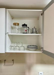 Kuchyň nebo kuchyňský kout v ubytování appartement chams
