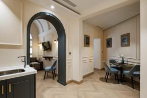 Area soggiorno di Palazzo Castagna Boutique Hotel