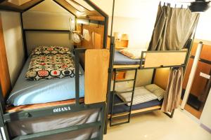 Postel nebo postele na pokoji v ubytování Taitung Ohana Sky Hostel + 32 fotografií