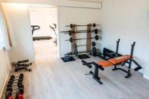 Fitness centrum a/nebo fitness zařízení v ubytování Hotel Herning