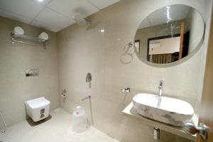 Koupelna v ubytování HOTEL ALFA EXECUTIVE