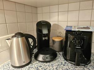 Kaffemaskin og/eller vannkoker på Ferienwohnung Sturm Pitztal