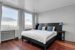 Postel nebo postele na pokoji v ubytování Máni Apartments