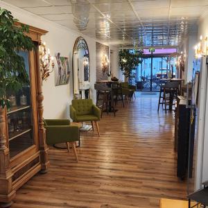Χώρος καθιστικού στο Posthotel Traube