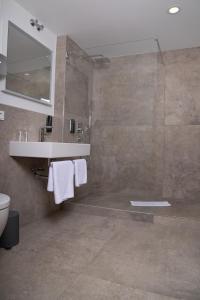 Koupelna v ubytování Hotel Elfbuchen