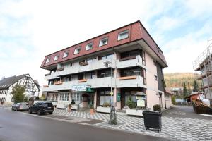 Byggingin sem hótelið er í