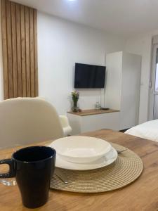 TV o dispositivi per l'intrattenimento presso Apartman Enigma
