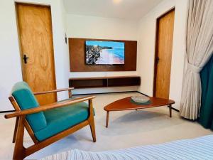 TV/trung tâm giải trí tại Paradise on Praia do Barro Preto