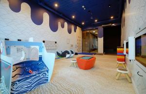Posedenie v ubytovaní Apartament Lux I , Kołobrzeg Aqua Polanki , Baseny , Sauny , Siłownia