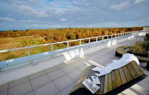 Balkón alebo terasa v ubytovaní Apartament Lux I , Kołobrzeg Aqua Polanki , Baseny , Sauny , Siłownia