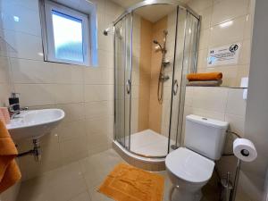 Kúpeľňa v ubytovaní Pension Fortuna