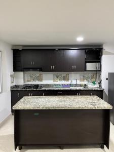 Kuchyň nebo kuchyňský kout v ubytování Penthouse San Rafael