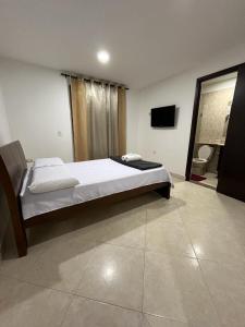 Postel nebo postele na pokoji v ubytování Penthouse San Rafael