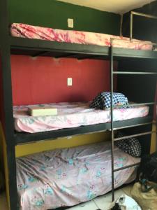 2 literas en una habitación con 1 cama en Hostel do Rasta, en Salvador