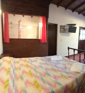 Postel nebo postele na pokoji v ubytování Cabañas Mar Azul