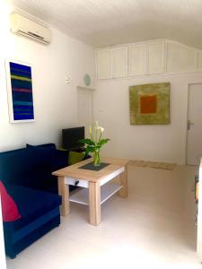 Apartment Art Adriatic的电视和/或娱乐中心