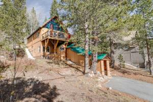 a house being built on top of a hill at Charming Soda Springs Cabin Hike, Ski and Golf! in Soda Springs
