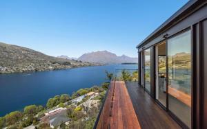 a house with a view of a lake at Elia's House in Queenstown