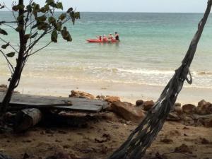 a group of people in a boat in the ocean at Room in Bungalow - Foresta Cottage of Koh Pu in Ko Jum