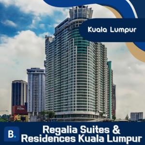 a large building with the words koala lounge andrébia suites and residence k at Regalia Suites & Residences Kuala Lumpur in Kuala Lumpur