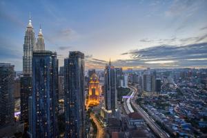 Nespecifikovaný výhled na destinaci Kuala Lumpur nebo výhled na město při pohledu z apartmánu