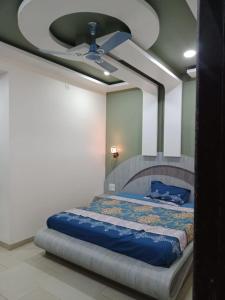 Кровать или кровати в номере Rutba forest villa
