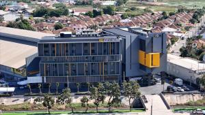 an aerial view of a building in a city at 9D City & 9D Express Hotel in Udon Thani