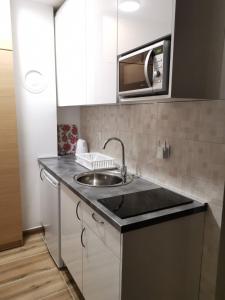 Kuchyň nebo kuchyňský kout v ubytování APARTMANI POLARIS JAHORINA