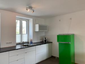Kuchyň nebo kuchyňský kout v ubytování Frundsberg-Apartment