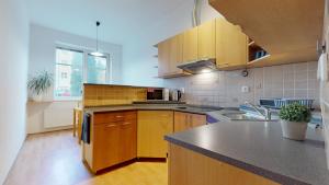 Kuchyňa alebo kuchynka v ubytovaní Apartmán Topolová 912B
