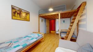 Posteľ alebo postele v izbe v ubytovaní Apartmán Topolová 912B