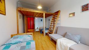Posteľ alebo postele v izbe v ubytovaní Apartmán Topolová 912B