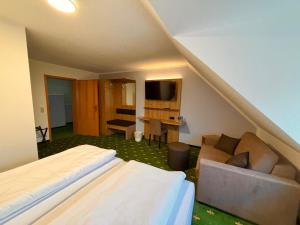 TV a/nebo společenská místnost v ubytování Hotel Gasthof zur Heinzebank