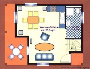 a floor plan of a small house with at FLOATING HOUSES Classic _ _Schwimm in Barth