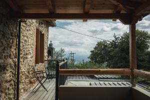 a view from the balcony of a house at Acropolis Mystra Guesthouse in Mystras