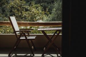 Balkón nebo terasa v ubytování Acropolis Mystra Guesthouse
