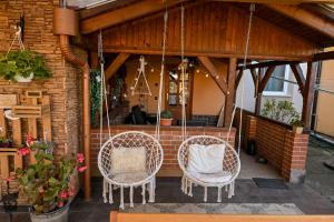 Balkón alebo terasa v ubytovaní BellaVista 1 Apartman