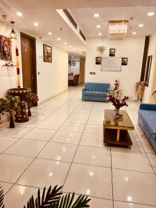 Posezení v ubytování Amora Rooms Dwarka