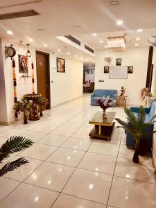 Posezení v ubytování Amora Rooms Dwarka