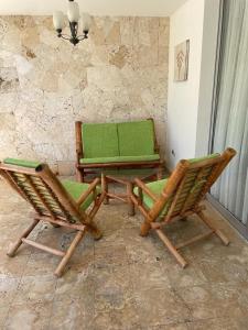 Area tempat duduk di Villa hermosa en Playa Nueva Romana
