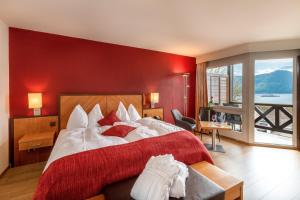 Letto o letti in una camera di See & Wellnesshotel Gerbi