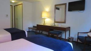 Postel nebo postele na pokoji v ubytování Hotel Bristol