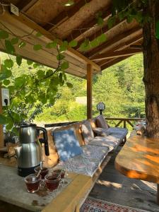 A seating area at Nehir Bungalows