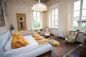 Posezení v ubytování Villa Ghiringhelli