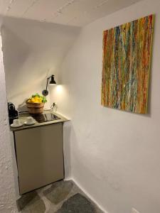 Kuchyň nebo kuchyňský kout v ubytování PANO Apartment